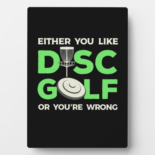 Sie mögen Disk Golf Fotoplatte (Vorderseite)