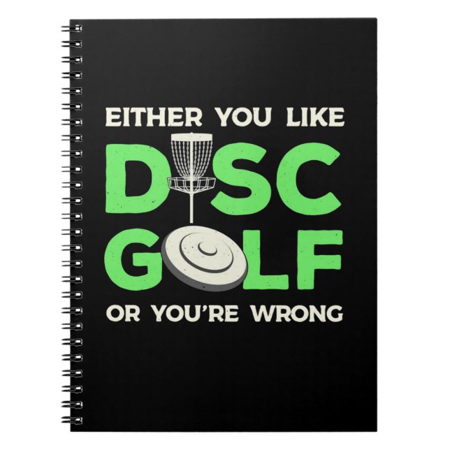 Sie mögen Disk Golf Notizblock (Vorderseite)
