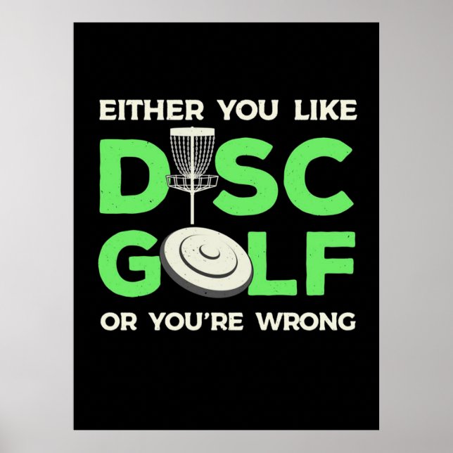 Sie mögen Disk Golf Poster (Vorne)