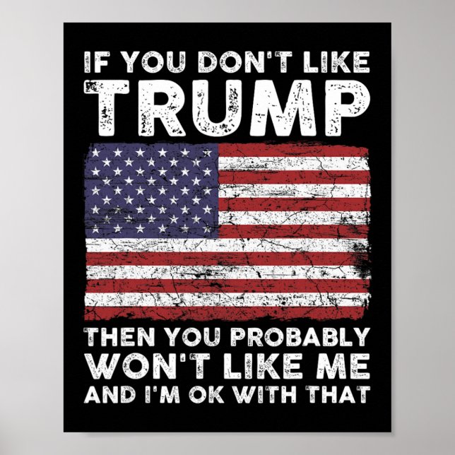 Sie mögen Trump nicht, dann mögen Sie wahrscheinli Poster (Vorne)