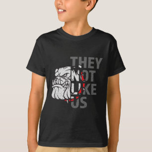 Sie mögen uns nicht den lustigen Bulldog American T-Shirt