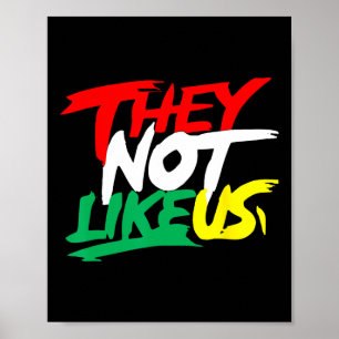 Sie mögen uns nicht Juneteeth Black History Month  Poster