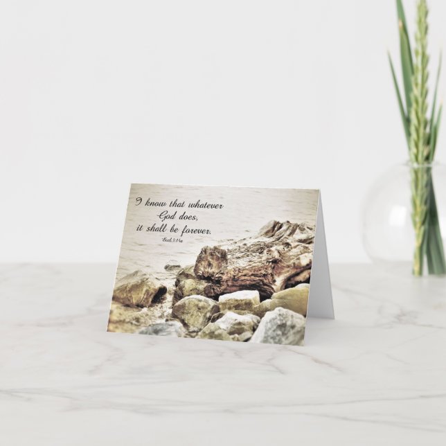 Sie muss für immer sein - Schriftenkarte Karte (Vorderseite)