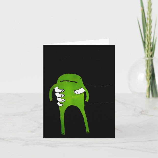 Sie müssen den Frosch lustigen Meme akzeptieren  Karte (Vorderseite)