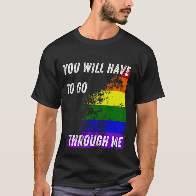 Sie müssen mich durch lustige LGBTQ Trans P T-Shirt (Vorderseite)