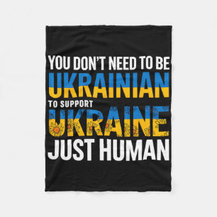 Sie müssen nicht Ukrainer sein, um die Ukraine zu Fleecedecke