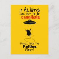 Sie nehmen die Fatties First Postcard