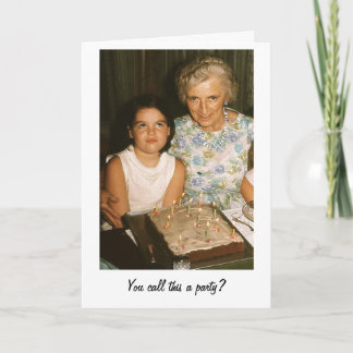 Sie nennen dieses ein Party? Karte