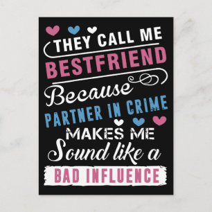 sie nennen mich besten Freund, weil Partner in der Postkarte