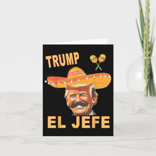 Sie nennen mich El Jefe Funny Cinco De Mayo mexika Karte