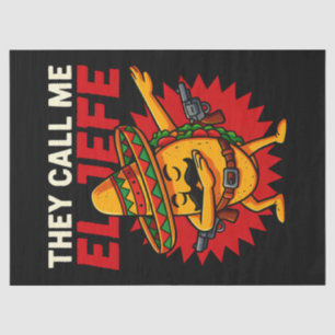 Sie nennen mich El Jefe Taco Funny Boss Cinco De M Seidenpapier