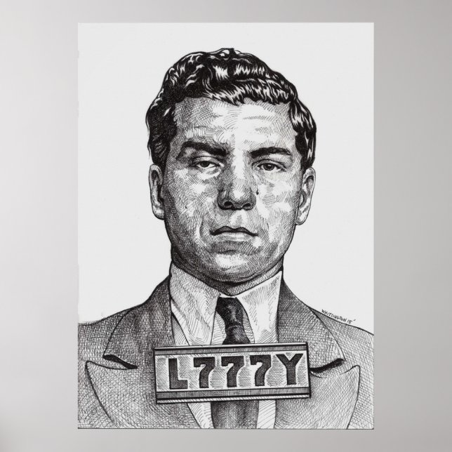 Sie nennen mich Lucky Lucky Luciano Poster (Vorne)