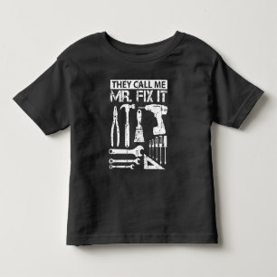 Sie nennen mich Mr Fix It Funny Handyman Vater Vat Kleinkind T-shirt
