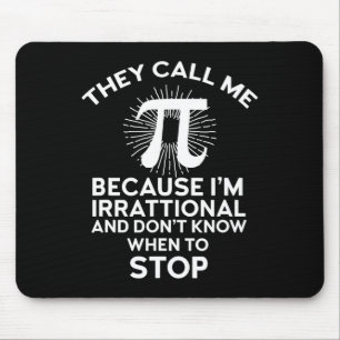 Sie nennen mich Pi Funny Mah Geek Lehrer 3,14 Pi D Mousepad