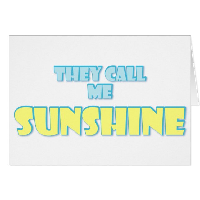 Sie nennen mich Sunshine (Vorderseite (Horizontal))
