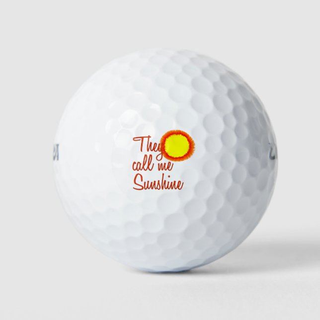 Sie nennen mich Sunshine Golfball (Vorderseite)