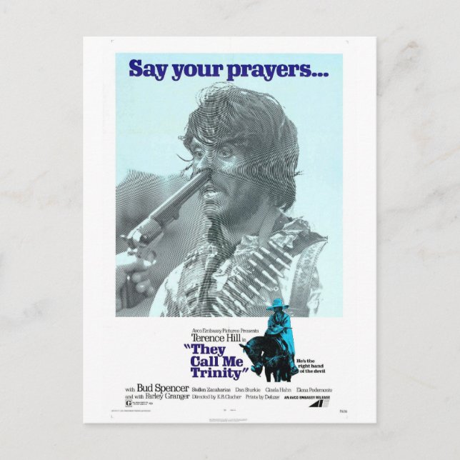 SIE NENNEN MICH TRINITY POSTCARD POSTKARTE (Vorderseite)