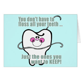 Sie nicht müssen Floss alle Ihre Zähne