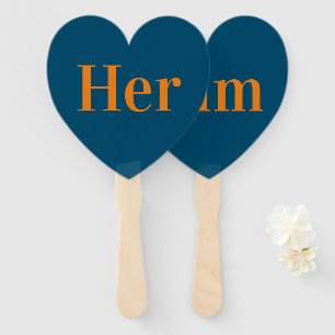 Sie oder Ihm? Bride Groom Retro Hochzeitsspiel Fächer