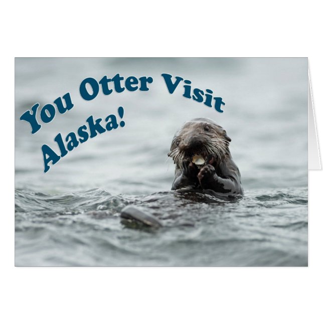 Sie Otter Besuch Alaska (Vorderseite (Horizontal))