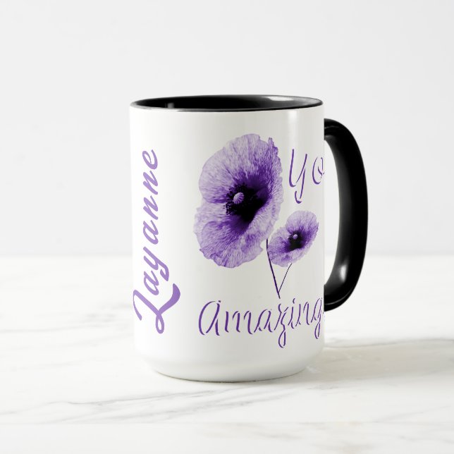 Sie Phantastisch Violett Tasse (VorderseiteRechts)