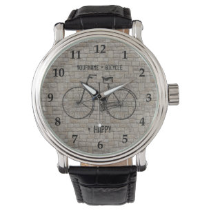 Sie plus Fahrrad entsprechen den glücklichen Armbanduhr