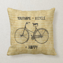 Sie plus Fahrrad entsprechen glücklichem antikem