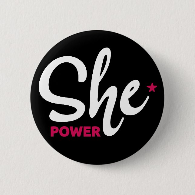 Sie Power White Design Button (Vorderseite)
