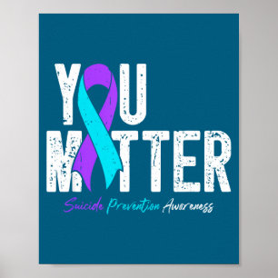 Sie psychische Gesundheit Suizidprävention Awarene Poster