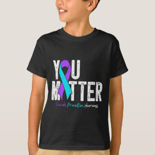 Sie psychische Gesundheit Suizidprävention Awarene T-Shirt