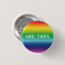 Sie Regenbogengeschlecht Pronouns Lgbtq Gay Pride Button