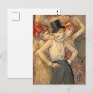 Sie repräsentiert Kunst von Jeanne Mammen Postkarte