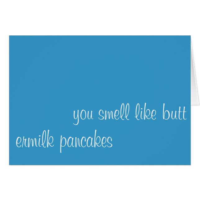 Sie riechen wie Hintern (Vorderseite (Horizontal))