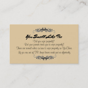 Sie riechen wie Poo Visitenkarten Visitenkarte