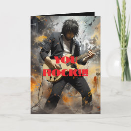 SIE ROCK BIRTHDAY CARD DANKESKARTE