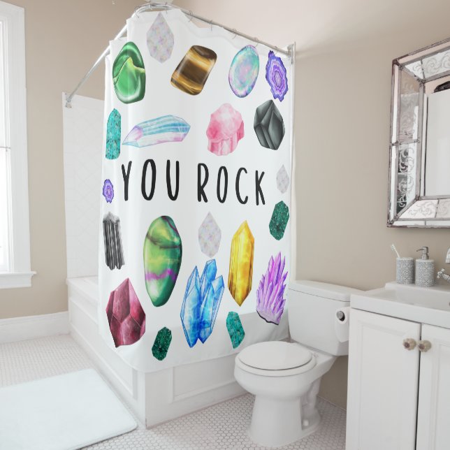 Sie rock Crystal Shower Vorhang (Beispiel)