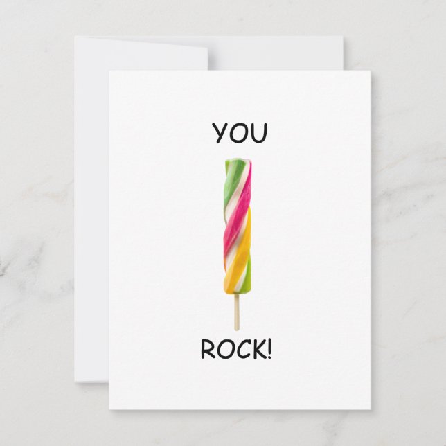 Sie Rock Funny Valentinstag Quotes Card (Vorderseite)
