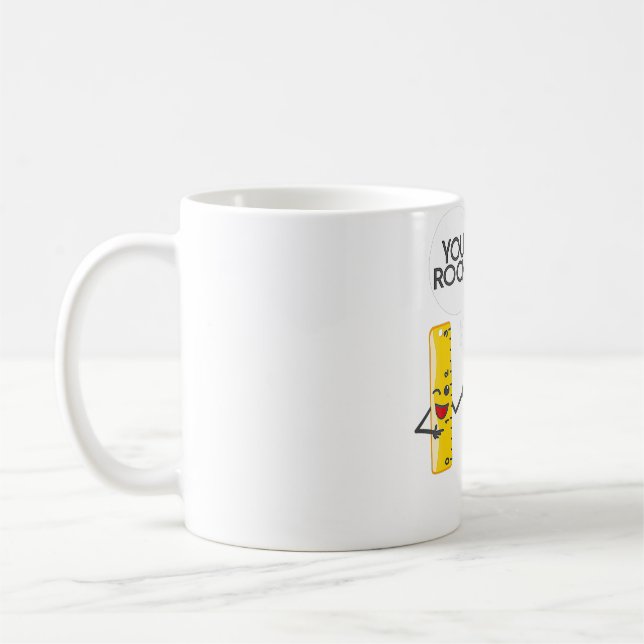 Sie rocken Sie Ihre Regel Niedlich Great Rocker un Kaffeetasse (Links)
