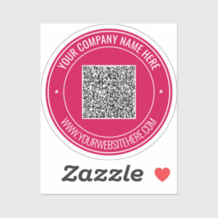 Sie rQR-Code und benutzerdefinierten Text-Aufklebe Aufkleber