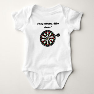 Sie sagen mir, ich mag Darts Baby Bodysuit Strampler