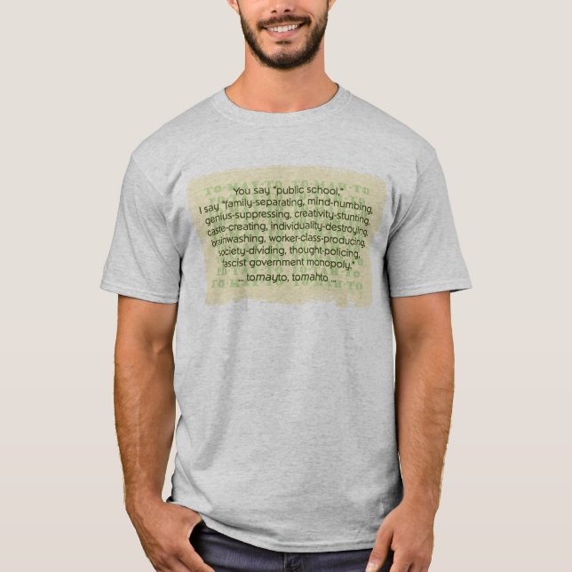 Sie sagen Tomate T-Shirt (Vorderseite)