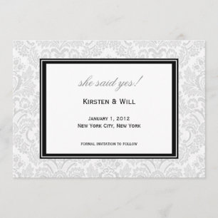 sie sagte ja! einladung