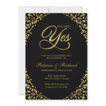 Sie sagte ja Engagement Partei Einladung