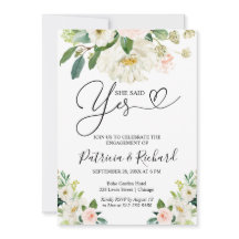 Sie sagte ja Engagement Partei Einladung Bloral