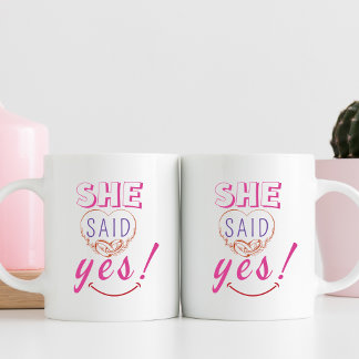 Sie sagte ja kaffeetasse