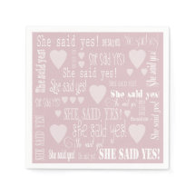 Sie sagte ja Pink-Engagement-Partei