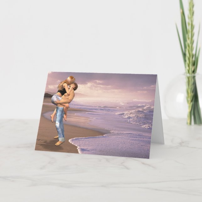 Sie sagte ja, Strandkuss Ankündigung (Vorderseite)