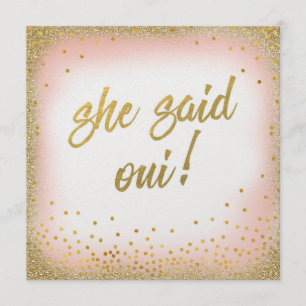 Sie sagte Oui Einladung Pearl