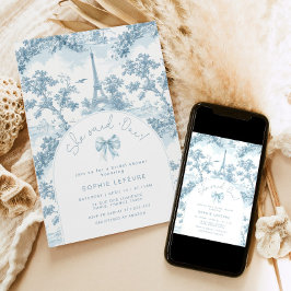 Sie sagte Oui Französisch romantisches Brautparty Einladung