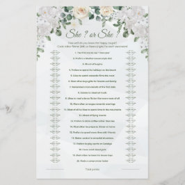 Sie sagte, sie sagte Niedliches Hochzeitsspiel dru